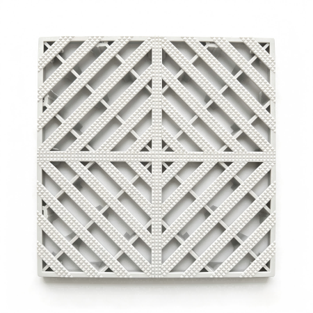 Interlocking PP Car Wash Drain Grate 5cm Thickness Non-slip Garage Floor Tile