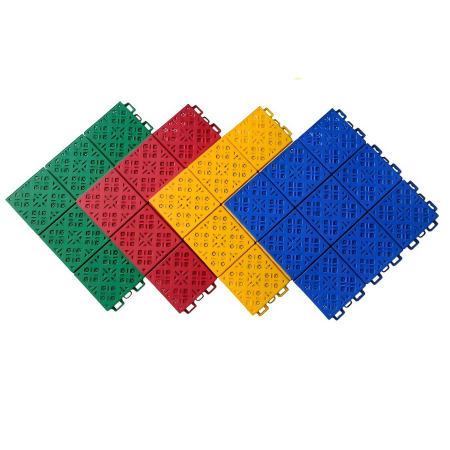 High-End Grid Interlocking Sports Tile with High-Performance Elastic Cushion