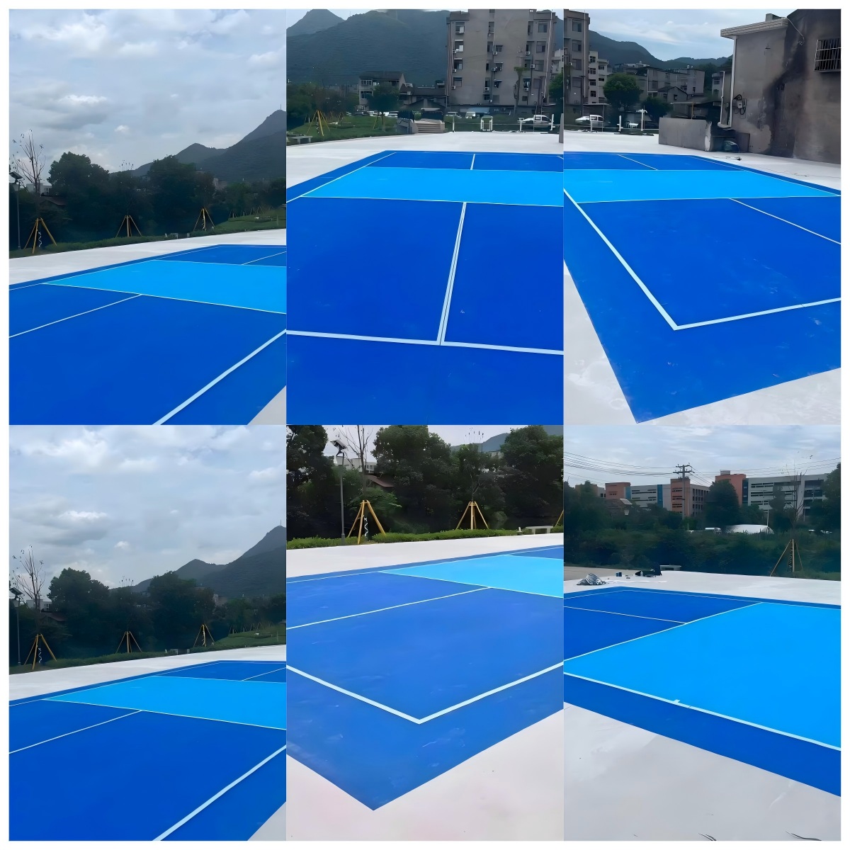 Professional Outdoor Pickleball Court Acrylic Coating, Sun & Rain Proof Long-Lasting Bright Fini