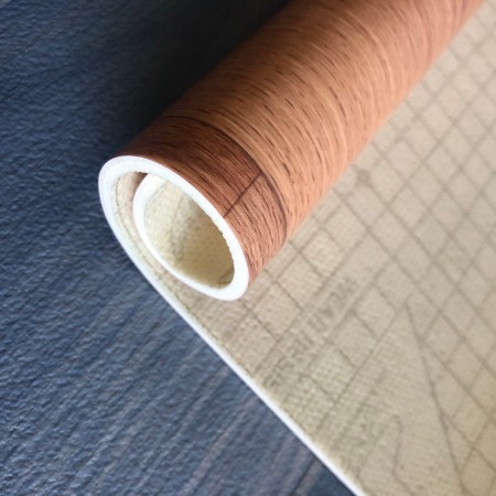 4m width commercial pvc linoleum roll with sponge back